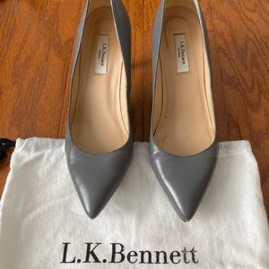 LK Bennett Floret leather pumps size 36 (6) - gray